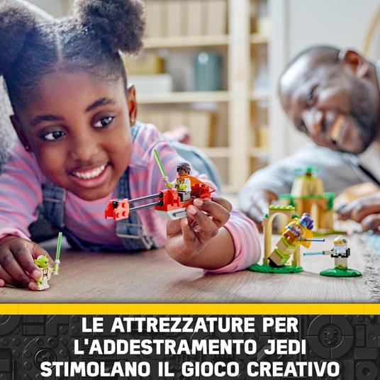 LEGO Star Wars 75358 Tempio Jedi su Tenoo con Maestro Yoda Spade Laser Giocattolo Droide e Speeder Bike Giochi Bambini 4+ - 2