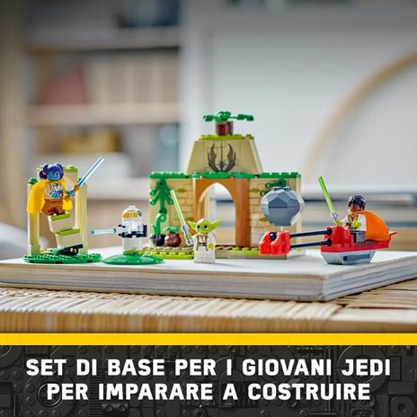 LEGO Star Wars 75358 Tempio Jedi su Tenoo con Maestro Yoda Spade Laser Giocattolo Droide e Speeder Bike Giochi Bambini 4+ - 6
