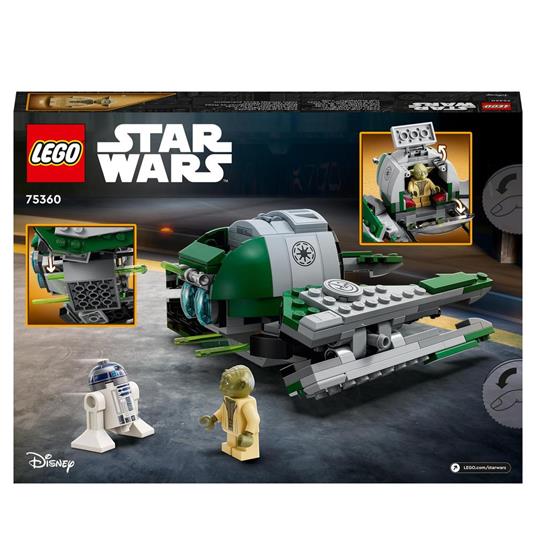 LEGO Star Wars 75360 Jedi Starfighter di Yoda, Veicolo Giocattolo da The Clone Wars, Minifigure di Yoda, Spada Laser e R2-D2 - 9