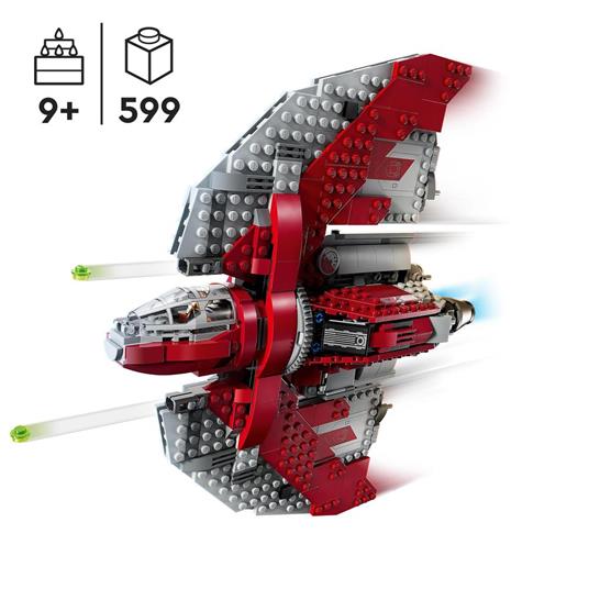 LEGO Star Wars 75362 Shuttle Jedi T-6 di Ahsoka Tano, Astronave Giocattolo con 4 Minifigure, Regalo della Serie Ahsoka - 3