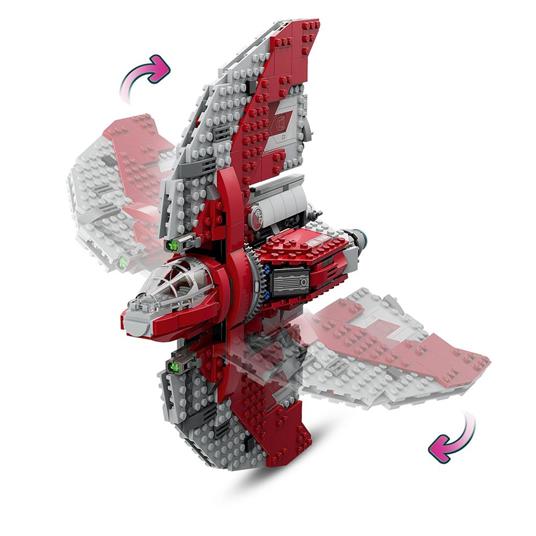 LEGO Star Wars 75362 Shuttle Jedi T-6 di Ahsoka Tano, Astronave Giocattolo con 4 Minifigure, Regalo della Serie Ahsoka - 4