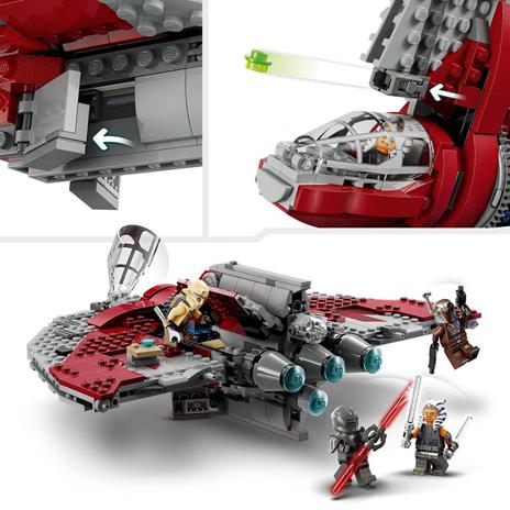LEGO Star Wars 75362 Shuttle Jedi T-6 di Ahsoka Tano, Astronave Giocattolo con 4 Minifigure, Regalo della Serie Ahsoka - 5