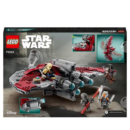 LEGO Star Wars 75362 Shuttle Jedi T-6 di Ahsoka Tano, Astronave Giocattolo con 4 Minifigure, Regalo della Serie Ahsoka - 8