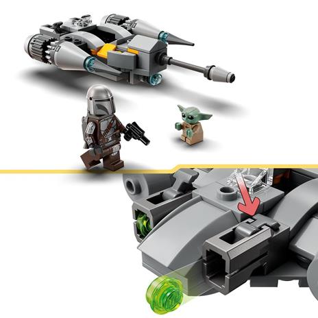 LEGO Star Wars 75363 Starfighter N-1 del Mandaloriano Microfighter Gioco da Costruire con Grogu Baby Yoda Regali Bambini 6+ - 4