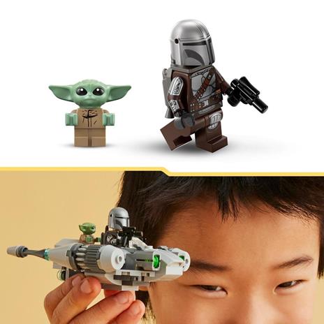 LEGO Star Wars 75363 Starfighter N-1 del Mandaloriano Microfighter Gioco da Costruire con Grogu Baby Yoda Regali Bambini 6+ - 5