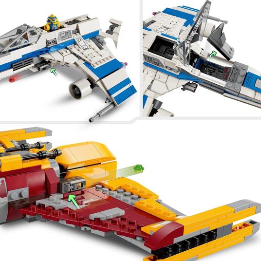 LEGO Star Wars E-Wing della Nuova Repubblica vs. Starfighter di Shin Hati - 5