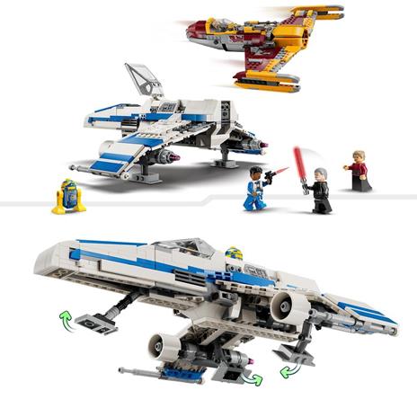 LEGO Star Wars 75364 E-Wing della Nuova Repubblica vs. Starfighter di Shin Hati Regalo Serie Ahsoka con 2 Veicoli Giocattolo - 4