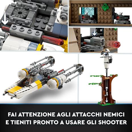 LEGO 75365 Star Wars: A New Hope Base Ribelle su Yavin 4 con 10 Minifigure, 2 Droidi, Starfighter Y-wing e Sala Comando - 5