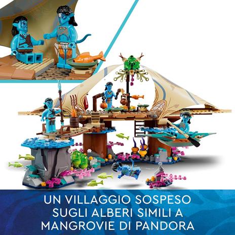 LEGO Avatar 75578 La Casa Corallina di Metkayina, Villaggio di Pandora con Neytiri e Tonowari dal Film La Via dell'Acqua - 3