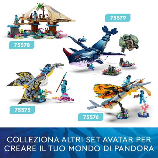 LEGO Avatar 75579 Tulkun Payakan e Crabsuit, Sottomarino e Animale Giocattolo, Scene di Pandora dal Film La Via dell'Acqua - 10