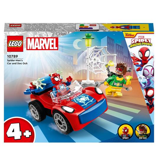 LEGO Marvel 10789 LAuto di Spider-Man e Doc Ock, Macchina Giocattolo di Spidey e i Suoi Fantastici Amici, per Bambini 4+ - LEGO - Marvel - TV & Movies - Giocattoli | IBS