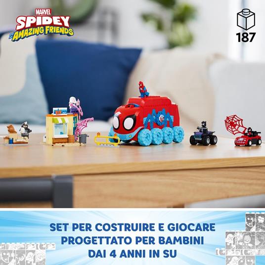 LEGO Marvel 10791 Quartier Generale Mobile del Team Spidey, Giochi per Bambini 4+, Serie Spidey e i Suoi Fantastici Amici - 2