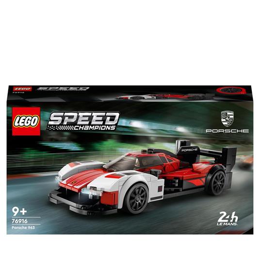 LEGO Speed Champions 76916 Porsche 963, Modellino Auto da Costruire, Macchina Giocattolo per Bambini, Set da Collezione 2023 - LEGO - Speed Champions - Automobili - Giocattoli | IBS