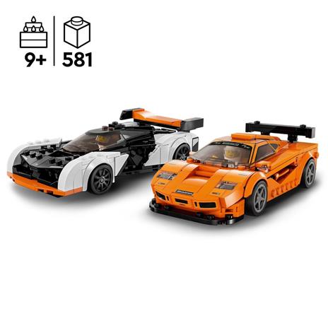 LEGO Speed Champions 76918 McLaren Solus GT & McLaren F1 LM, 2 Modellini di Auto da Costruire, Kit Macchine Giocattolo 2023 - 3