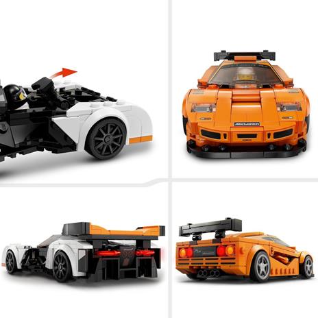 LEGO Speed Champions 76918 McLaren Solus GT & McLaren F1 LM, 2 Modellini di Auto da Costruire, Kit Macchine Giocattolo 2023 - 4
