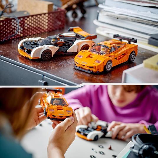 LEGO Speed Champions 76918 McLaren Solus GT & McLaren F1 LM, 2 Modellini di Auto da Costruire, Kit Macchine Giocattolo 2023 - 5