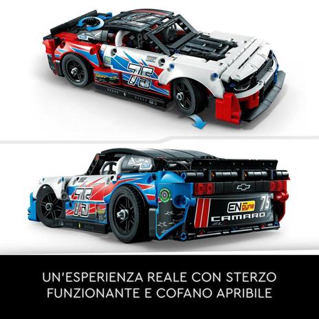 LEGO Technic 42153 NASCAR Next Gen Chevrolet Camaro ZL1 Modellino di Auto da Costruire Kit Macchina Giocattolo da Collezione - 3