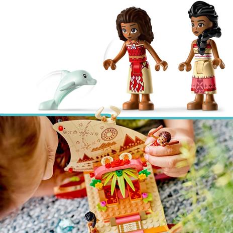 LEGO Disney Princess 43210 La Barca a Vela di Vaiana con Mini Bamboline e Delfino Giocattolo Creativo per Bambine e Bambini - 5