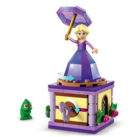 LEGO Disney Princess 43214 Rapunzel Rotante, Giocattolo da Costruire con Mini Bambolina in Abito di Diamante, Giochi Bambini - 4