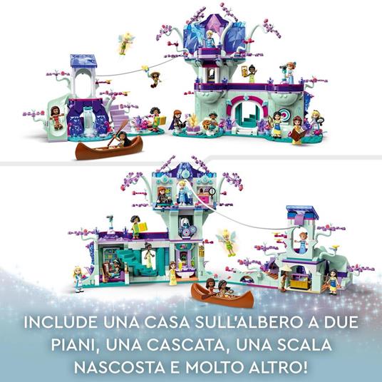 LEGO Disney 43215 La Casa sull'Albero Incantata con 13 Mini Bamboline di Principesse, Gioco per Bambini 7+, Set Disney 100 - 3