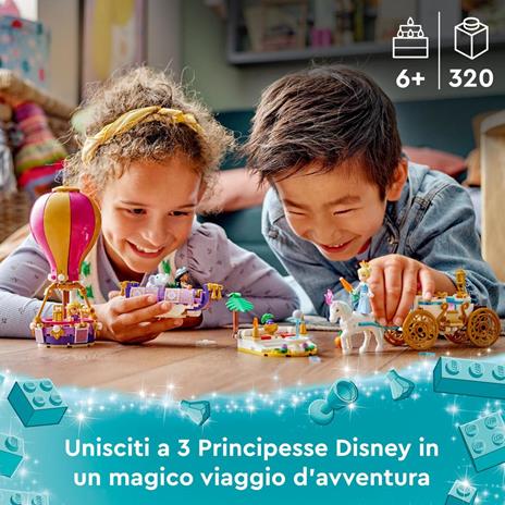 LEGO Disney Princess 43216 Il Viaggio Incantato della Principessa con Mini Bamboline di Cenerentola, Jasmine e Rapunzel - 2