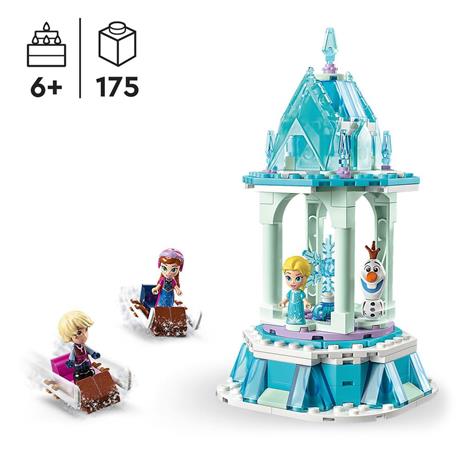 LEGO Disney Frozen 43218 La Giostra Magica di Anna ed Elsa di Frozen con Micro Bambolina - 3