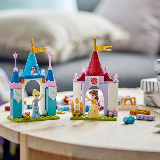 LEGO Disney Princess 43219 Castelli Creativi, Set con Castello Giocattolo, Belle e Cenerentola, Giochi da Viaggio per Bambini - 6
