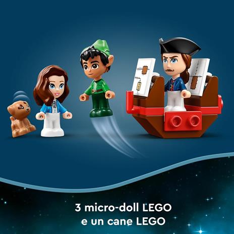 LEGO Disney Classic 43220 L'Avventura nel Libro delle Fiabe di Peter Pan e Wendy, Set Giochi da Viaggio per Bambini 5+ Anni - 5