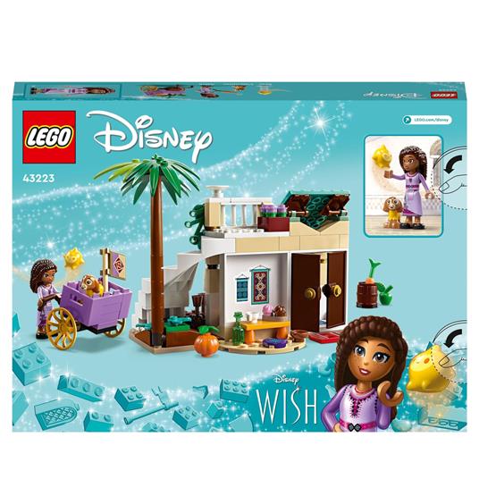LEGO Disney Wish 43223 Asha nella Città di Rosas dal Film Wish con Mini Bambolina di Asha, Giochi per Bambini e Bambine 6+