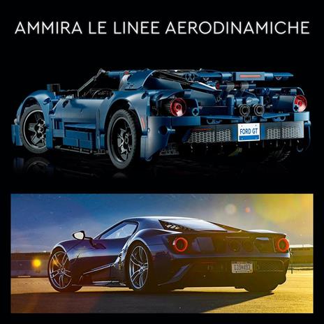 LEGO Technic 42154 Ford GT 2022, Kit Modellino di Auto da Costruire per Adulti, Supercar in Scala 1:12, Set da Collezione - 3