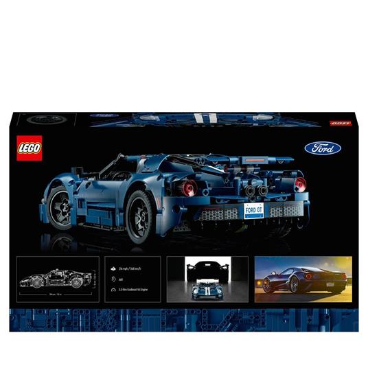 LEGO Technic 42154 Ford GT 2022, Kit Modellino di Auto da Costruire per Adulti, Supercar in Scala 1:12, Set da Collezione - 8