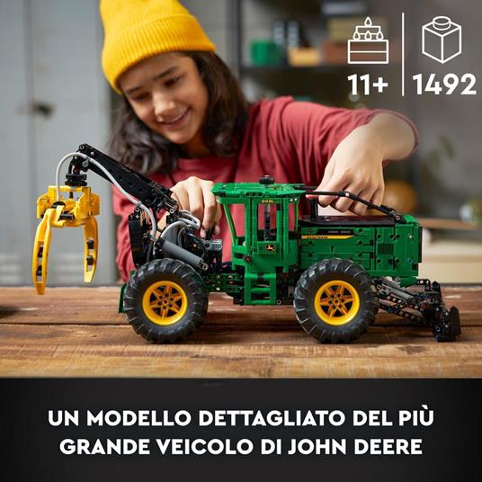 LEGO Technic 42157 Trattore John Deere 948L-II, Modellino da Costruire di Veicolo Giocattolo con Funzioni Pneumatiche e 4WD - 2