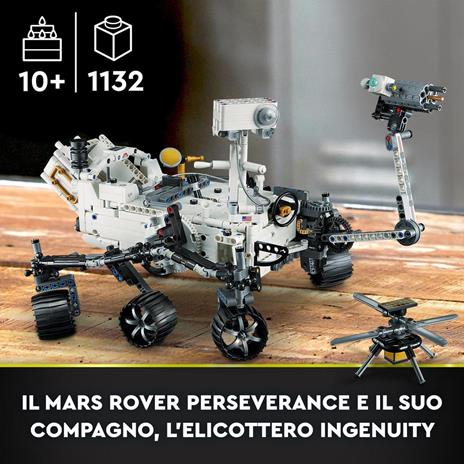 LEGO Technic 42158 NASA Mars Rover Perseverance Set Spaziale con Esperienza App AR Idea Regalo Gioco Scientifico Bambini 10+ - 2