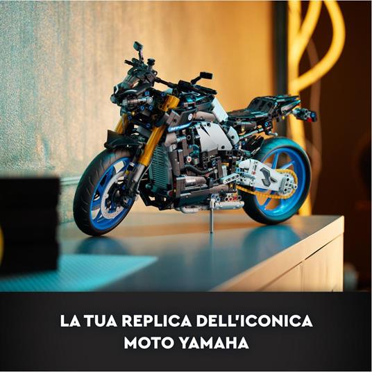 lego Technic - Yamaha MT-10 SP Modellino Moto da Costruire Replica di  Motocicletta con Motore a 4 Cilindri Sterzo Funzionante e App AR Kit  Modellismo per Adulti 18+ Anni - 42159