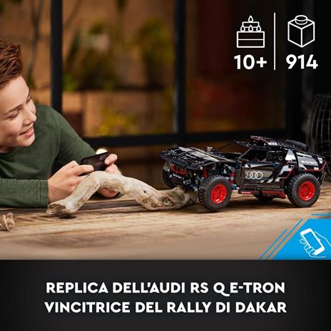LEGO Technic 42160 Audi RS Q E-Tron Macchina Telecomandata da Rally Modellino Auto con App CONTROL+ Giocattoli Ragazzi 10+ - 2