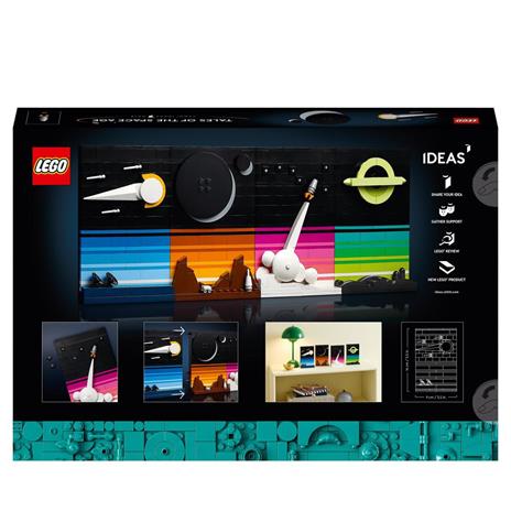 LEGO Ideas 21340 Storie dell’Era Spaziale, Set per Adulti con 4 Cartoline 3D Collegabili con Immagini Ispirate Sci-Fi Anni '80 - 8