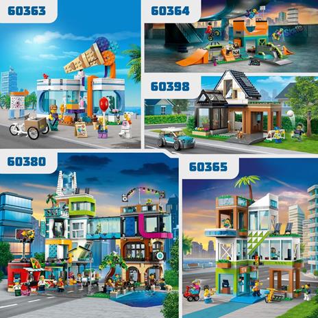 LEGO City 60398 Villetta Familiare e Auto Elettrica, Casa delle Bambole con Macchina Giocattolo, Giochi per Bambini 6+ Anni - 6