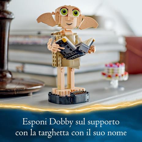 LEGO Harry Potter 76421 Dobby l'Elfo Domestico, Modello Snodabile di Personaggio Iconico, Gioco da Collezione, Regalo 8+ Anni - 6