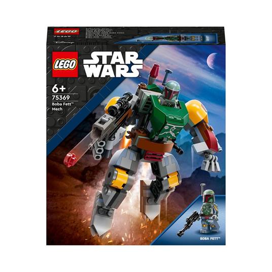 LEGO Star Wars 75369 Mech di Boba Fett, Set Action Figure con Blaster e Jetpack, Giochi da Collezione per Bambini 6+ Anni - LEGO - Star Wars - Astronavi - Giocattoli | IBS