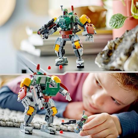 LEGO Star Wars 75369 Mech di Boba Fett, Set Action Figure con Blaster e Jetpack, Giochi da Collezione per Bambini 6+ Anni - 6