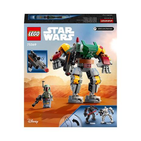 LEGO Star Wars 75369 Mech di Boba Fett, Set Action Figure con Blaster e Jetpack, Giochi da Collezione per Bambini 6+ Anni - 8