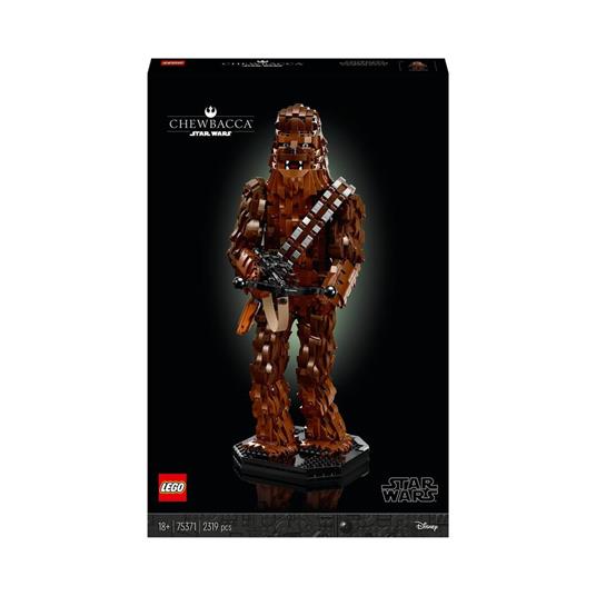 LEGO Star Wars 75371 Chewbacca Kit Modellismo per Adulti da Collezione 40° Anniversario Il Ritorno dello Jedi Idea Regalo