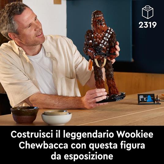 LEGO Star Wars 75371 Chewbacca, Kit Modellismo per Adulti da Collezione 40° Anniversario Il Ritorno dello Jedi, Idea Regalo - 2