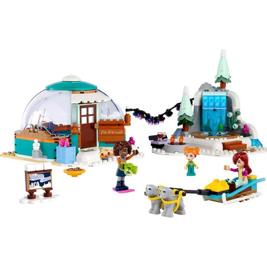 LEGO Friends 41760 Vacanza in Igloo con Tenda da Campeggio, 2 Cani da Slitta e Mini Bamboline, Giochi per Bambine e Bambini - 7