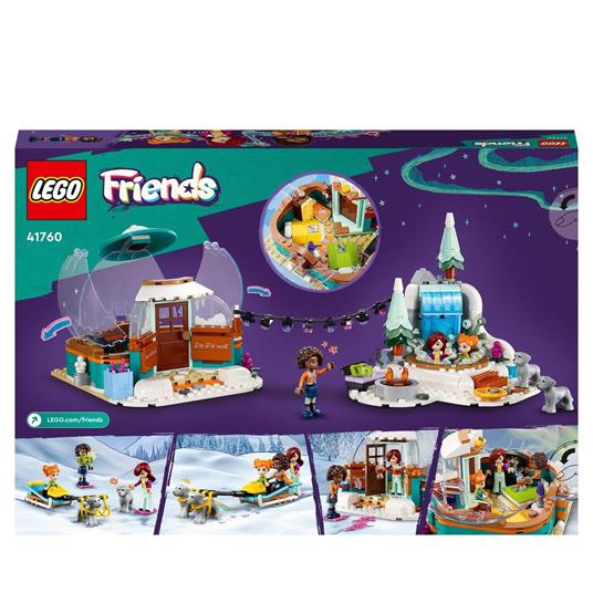 LEGO Friends 41760 Vacanza in Igloo con Tenda da Campeggio, 2 Cani da Slitta e Mini Bamboline, Giochi per Bambine e Bambini - 8