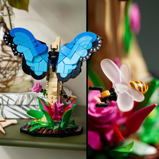 LEGO Ideas 21342 Collezione di Insetti con Farfalla Morfo Blu, Mantide Cinese e Scarabeo Ercole, Regalo per Adulti, Donna, Uomo - 5
