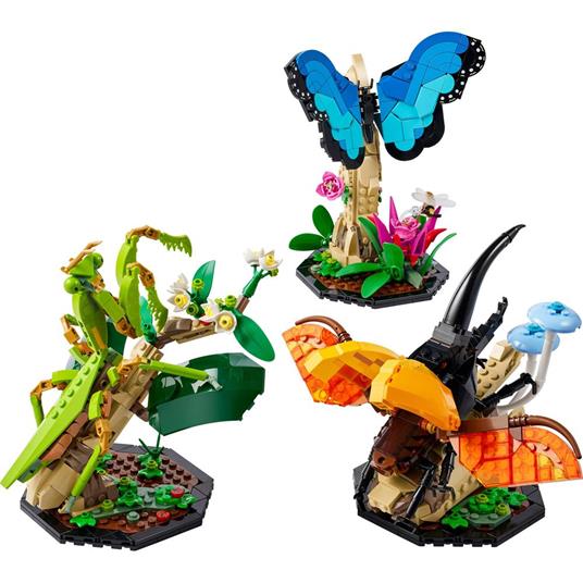 LEGO Ideas 21342 Collezione di Insetti con Farfalla Morfo Blu, Mantide Cinese e Scarabeo Ercole, Regalo per Adulti, Donna, Uomo - 7