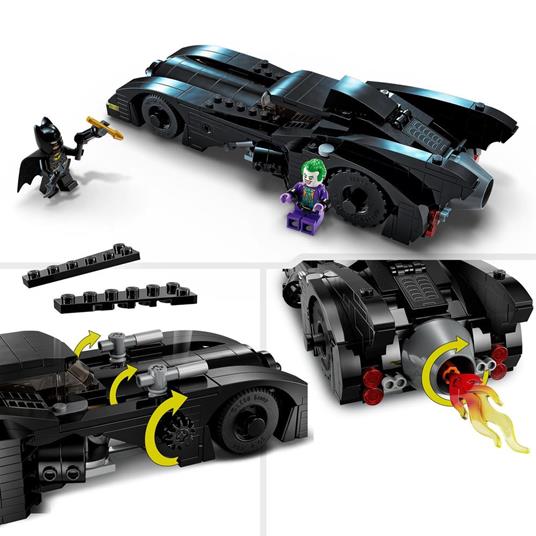 LEGO DC 76224 Batmobile: Inseguimento di Batman vs. The Joker, Iconica Macchina Giocattolo del 1989, Idea Regalo per Bambini - 4