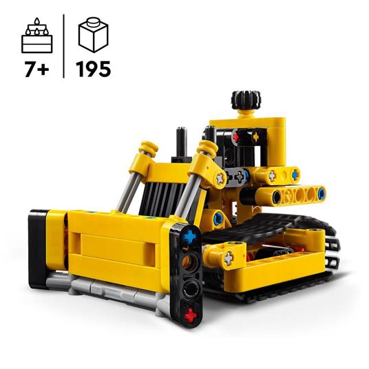 LEGO Technic 42163 Bulldozer da Cantiere, Giochi per Bambini e Bambine di 7+ Anni, Regalo per Amanti dei Veicoli Giocattolo - 3