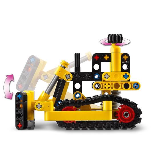 LEGO Technic 42163 Bulldozer da Cantiere, Giochi per Bambini e Bambine di 7+ Anni, Regalo per Amanti dei Veicoli Giocattolo - 5